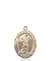 St. Sebastian/Lacrosse Medal<br/>8174 Oval, 14kt Gold