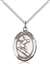 St. Sebastian/Surfing Medal<br/>8175 Oval, Sterling Silver