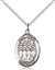 St. Cecilia / Choir Medal<br/>8180 Oval, Sterling Silver