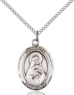 St. Rita of Cascia / Baseball Medal<br/>8181 Oval, Sterling Silver