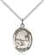 St. Sebastian / Fishing Medal<br/>8188 Oval, Sterling Silver