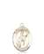 St. Sebastian / Rodeo Medal<br/>8191 Oval, 14kt Gold
