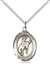 St. Sebastian / Rodeo Medal<br/>8191 Oval, Sterling Silver