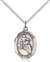 St. Sebastian / Motorcycle Medal<br/>8197 Oval, Sterling Silver