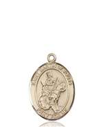 St. Martin of Tours Medal<br/>8200 Oval, 14kt Gold