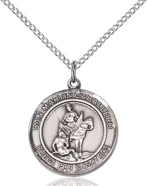 San Martin Caballero Medal<br/>8200 Spanish, Round, Sterling Silver