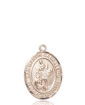 San Martin Caballero Medal<br/>8200 Spanish, Oval, 14kt Gold