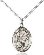 St. Martin of Tours Medal<br/>8200 Oval, Sterling Silver