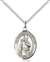 St. Augustine of Hippo Medal<br/>8202 Oval, Sterling Silver