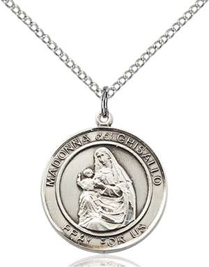 Madonna Del Ghisallo Medal<br/>8203 Round, Sterling Silver