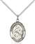 St. Maria Goretti Medal<br/>8208 Oval, Sterling Silver