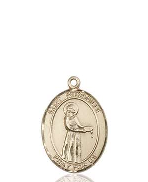 St. Petronille Medal<br/>8209 Oval, 14kt Gold
