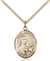 St. Therese of Lisieux Medal<br/>8210 Oval, Gold Filled