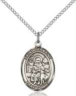 St. Germaine Cousin Medal<br/>8211 Oval, Sterling Silver