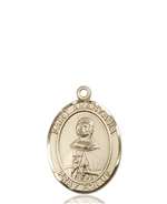 St. Anastasia Medal<br/>8213 Oval, 14kt Gold
