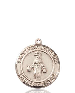 Nino de Atocha Medal<br/>8214 Spanish, Round, 14kt Gold