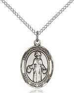 St. Nino de Atocha Medal<br/>8214 Spanish, Oval, Sterling Silver