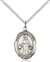 St. Nino de Atocha Medal<br/>8214 Oval, Sterling Silver