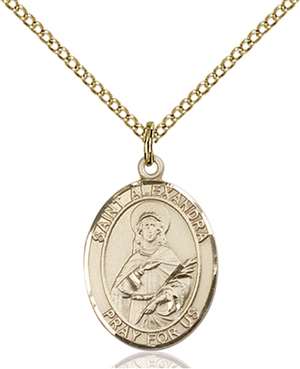 St. Alexandra Medal<br/>8215 Oval, Gold Filled