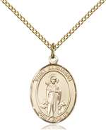 St. Barnabas Medal<br/>8216 Oval, Gold Filled