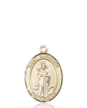 St. Barnabas Medal<br/>8216 Oval, 14kt Gold