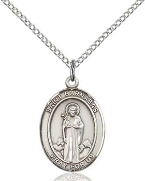 St. Barnabas Medal<br/>8216 Oval, Sterling Silver