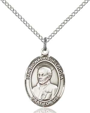St. Ignatius of Loyola Medal<br/>8217 Oval, Sterling Silver