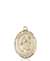 St. Gertrude of Nivelles Medal<br/>8219 Oval, 14kt Gold