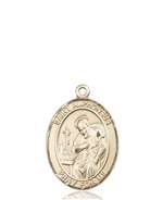 St. Alphonsus Medal<br/>8221 Oval, 14kt Gold