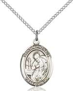 St. Alphonsus Medal<br/>8221 Oval, Sterling Silver