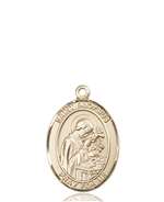 St. Aloysius Gonzaga Medal<br/>8225 Oval, 14kt Gold