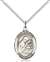 St. Aloysius Gonzaga Medal<br/>8225 Oval, Sterling Silver