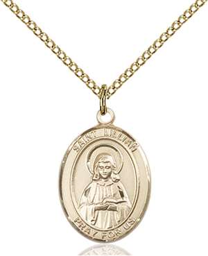 St. Lillian Medal<br/>8226 Oval, Gold Filled