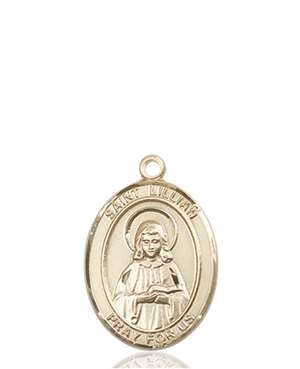 St. Lillian Medal<br/>8226 Oval, 14kt Gold