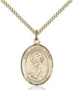 St. Dominic Savio Medal<br/>8227 Oval, Gold Filled