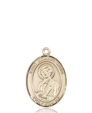 St. Dominic Savio Medal<br/>8227 Oval, 14kt Gold