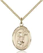 St. Stephanie Medal<br/>8228 Oval, Gold Filled