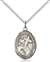 St. Bernard of Clairvaux Medal<br/>8233 Oval, Sterling Silver