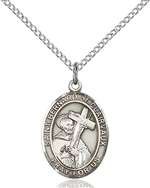 St. Bernard of Clairvaux Medal<br/>8233 Oval, Sterling Silver