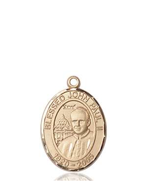 St. John Paul II Medal<br/>8234 Oval, 14kt Gold