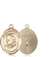 Pope Benedict XVI Medal<br/>8235 Oval, 14kt Gold