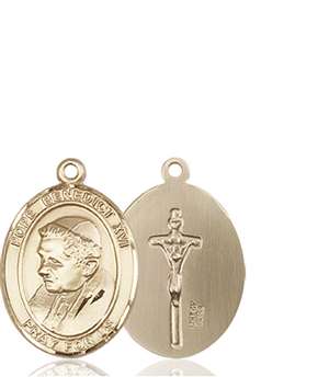 Pope Benedict XVI Medal<br/>8235 Oval, 14kt Gold