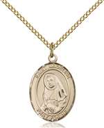St. Madeline Sophie Barat Medal<br/>8236 Oval, Gold Filled