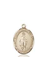 St. Bartholomew the Apostle Medal<br/>8238 Oval, 14kt Gold