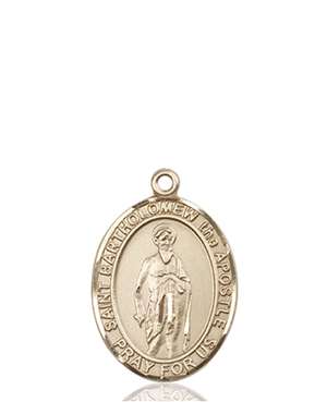 St. Bartholomew the Apostle Medal<br/>8238 Oval, 14kt Gold