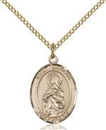 St. Matilda Medal<br/>8239 Oval, Gold Filled
