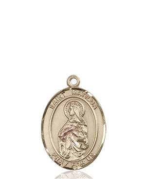 St. Matilda Medal<br/>8239 Oval, 14kt Gold