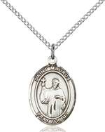St. Maurus Medal<br/>8241 Oval, Sterling Silver