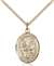 St. Zita Medal<br/>8244 Oval, Gold Filled