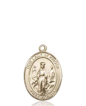 Our Lady of Knock Medal<br/>8246 Oval, 14kt Gold